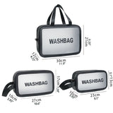 Portable Transparent Waterproof Travel Wash & Makeup Bag